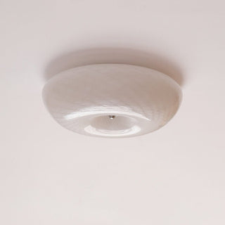 Swirl Glass Flush Mount-Neutral Decor