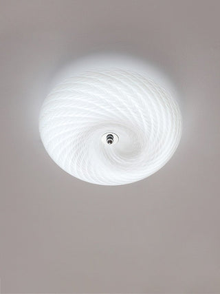 Swirl Glass Flush Mount-Neutral Decor