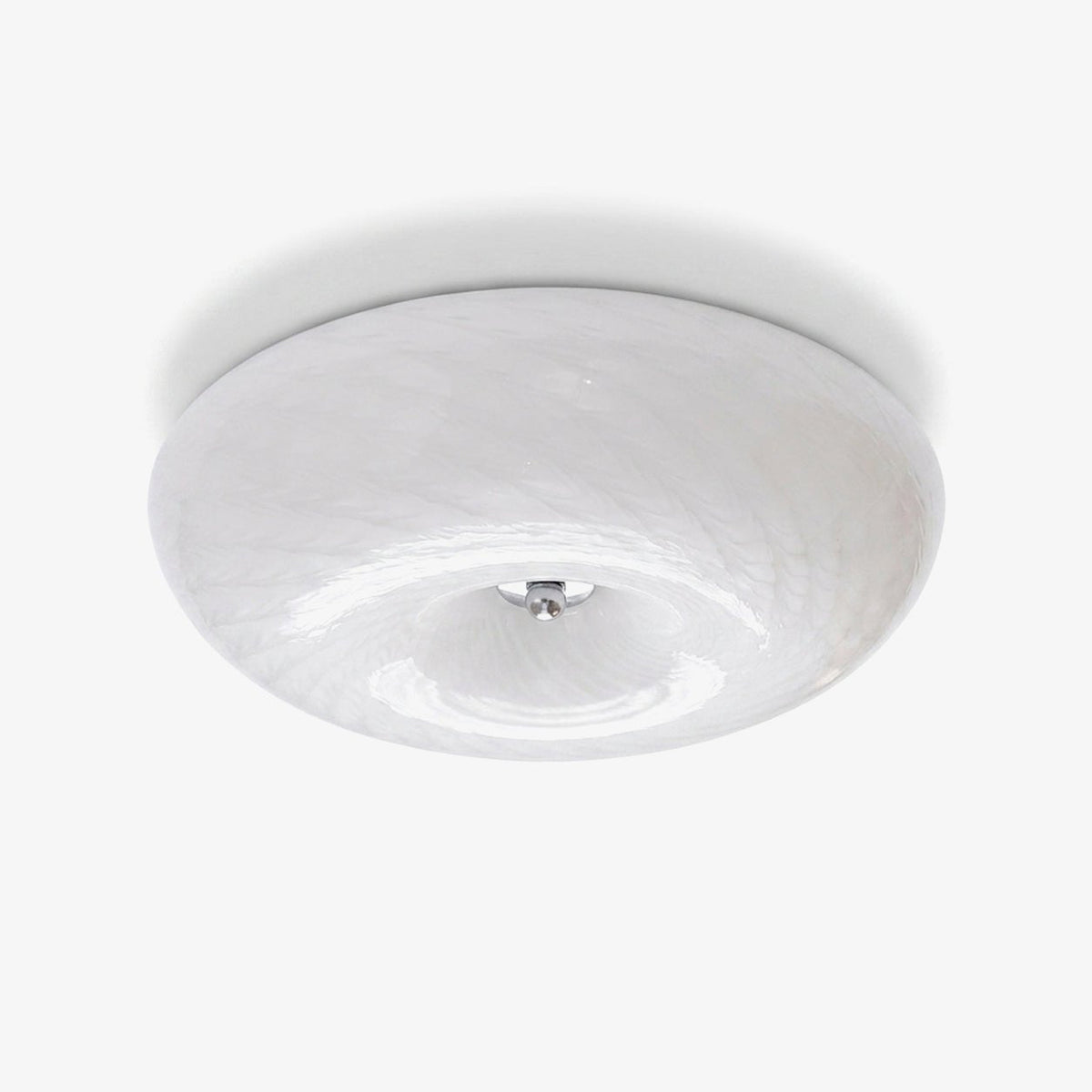 Swirl Glass Flush Mount-Neutral Decor