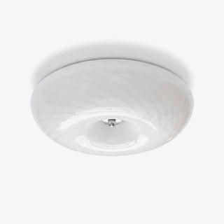 Swirl Glass Flush Mount-Neutral Decor