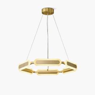 Lustra Lustre Anneau Géométrique en Laiton