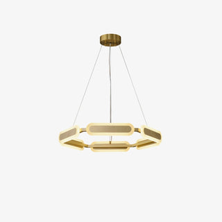 Lustra Lustre Anneau Géométrique en Laiton