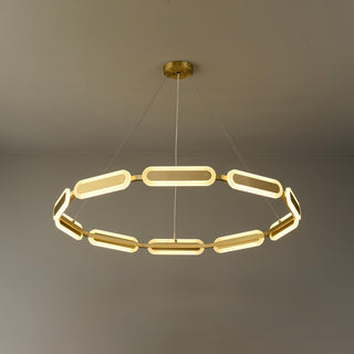 Lustra Lustre Anneau Géométrique en Laiton