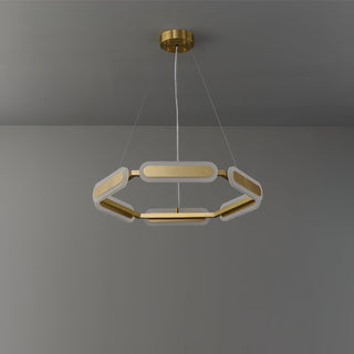 Lustra Lustre Anneau Géométrique en Laiton