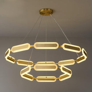 Lustra Lustre Anneau Géométrique en Laiton