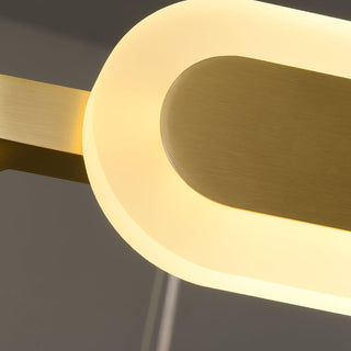 Lustra Lustre Anneau Géométrique en Laiton