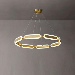 Lustra Lustre Anneau Géométrique en Laiton
