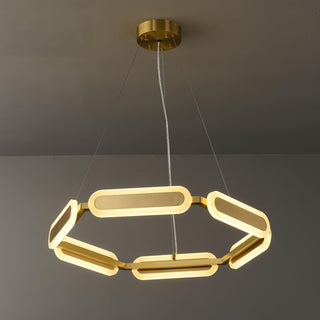 Lustra Lustre Anneau Géométrique en Laiton