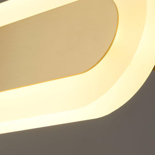 Lustra Lustre Anneau Géométrique en Laiton