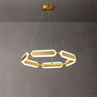 Lustra Lustre Anneau Géométrique en Laiton