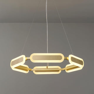 Lustra Lustre Anneau Géométrique en Laiton