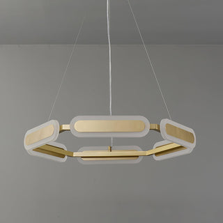 Lustra Lustre Anneau Géométrique en Laiton