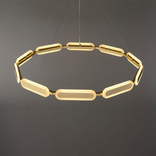 Lustra Lustre Anneau Géométrique en Laiton