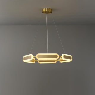 Lustra Lustre Anneau Géométrique en Laiton