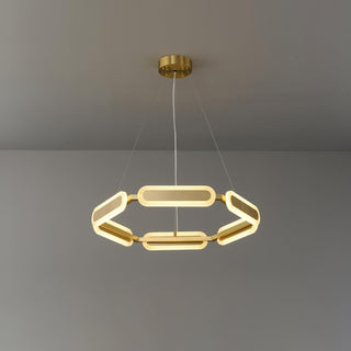 Lustra Lustre Anneau Géométrique en Laiton
