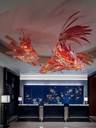 Orshair Individuel Créativité Métal Bois Lustre