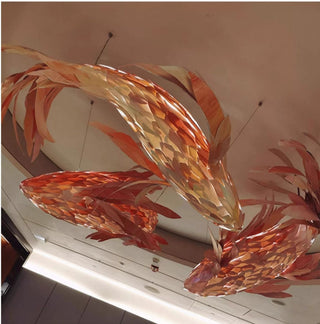 Orshair Individuel Créativité Métal Bois Lustre