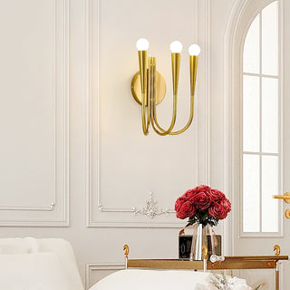 Swoop Applique Murale à Bras en Verre Élégance Premium