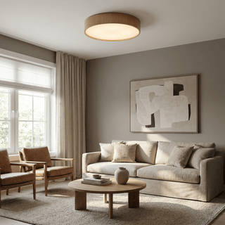 Sylva Minimalist Timber Ceiling Lamp-Neutral Decor