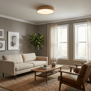 Sylva Minimalist Timber Ceiling Lamp-Neutral Decor