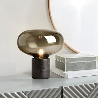 Rova Lampe de Table en Marbre Industriel