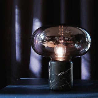 Rova Lampe de Table en Marbre Industriel