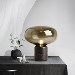 Rova Lampe de Table en Marbre Industriel