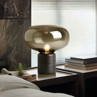Rova Lampe de Table en Marbre Industriel