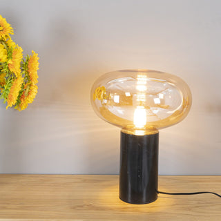 Rova Lampe de Table en Marbre Industriel