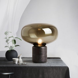 Rova Lampe de Table en Marbre Industriel