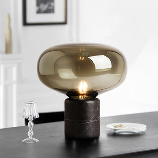 Rova Lampe de Table en Marbre Industriel