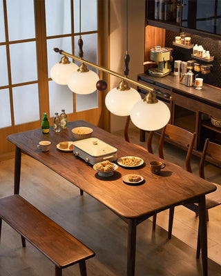 Runell Suspension en Verre Et Bois à L'Élégance Traditionnelle