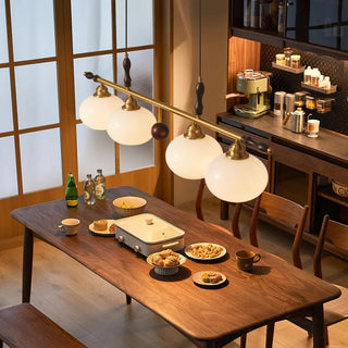 Runell Suspension en Verre Et Bois à L'Élégance Traditionnelle