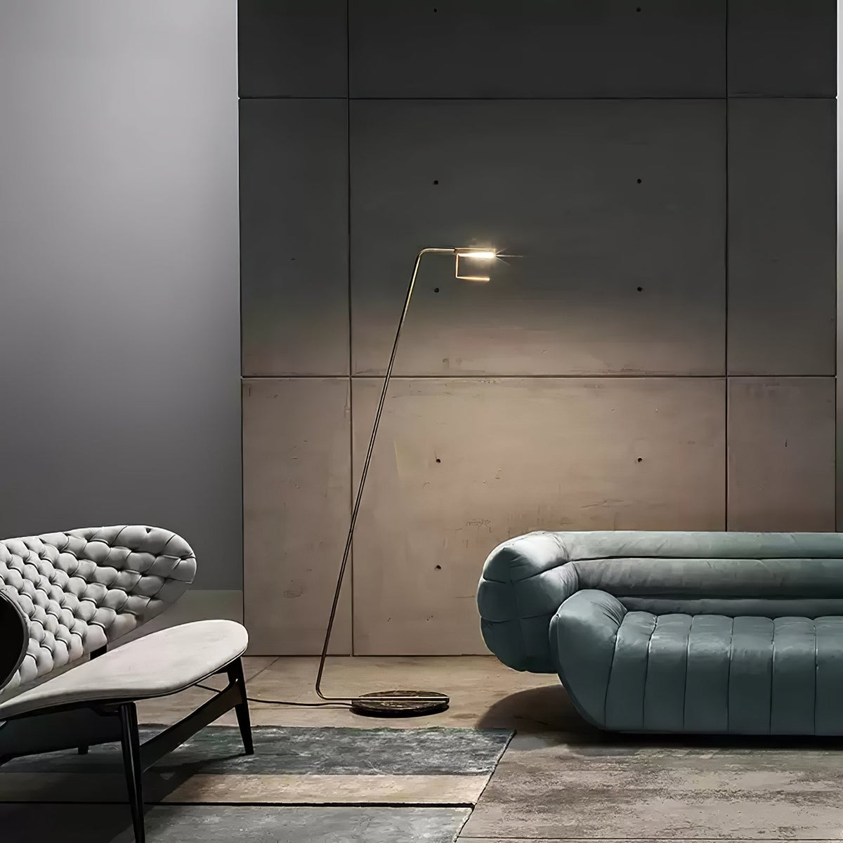 Petivine Lampadaire Minimaliste en Marbre