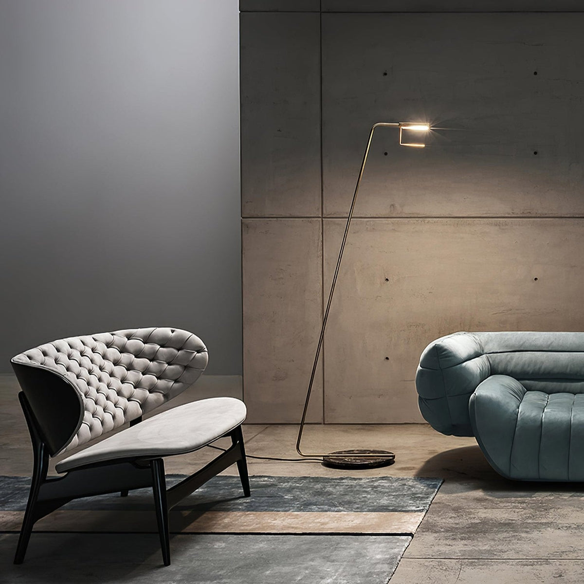 Petivine Lampadaire Minimaliste en Marbre