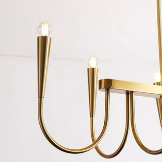 Lustra Lustre Or Symphonie Courbée Élégante
