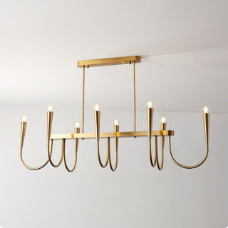 Lustra Lustre Or Symphonie Courbée Élégante