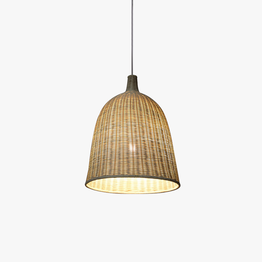 Ritta Suspension Bois Rotin Moderne Salle à Manger/Chambre