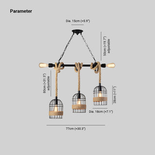 Epoch Suspension LED Rétro en Métal Noir Pour Café/Bar/Salle à Manger