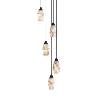 Ostara Suspension Laiton Albâtre
