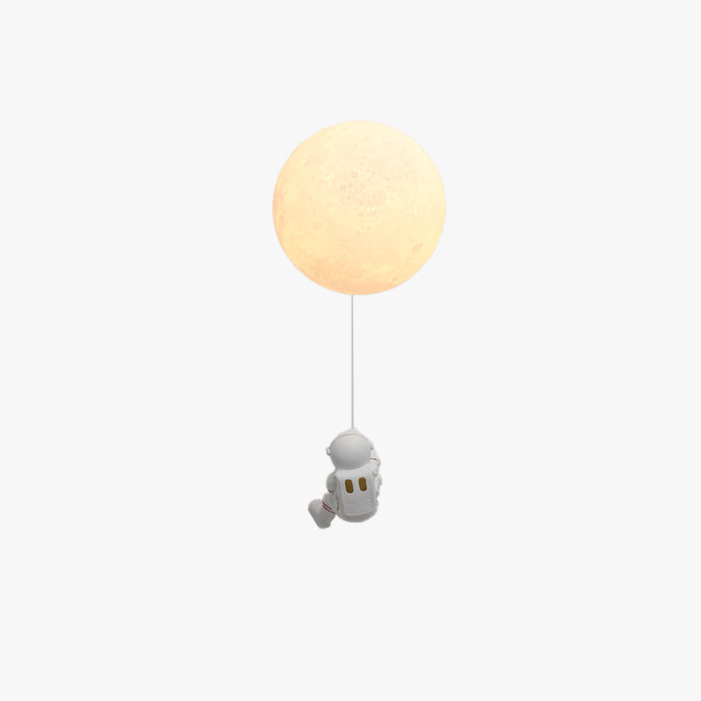 Aria Lune LED Applique Murale Blanc Résine Chambre Des Enfants