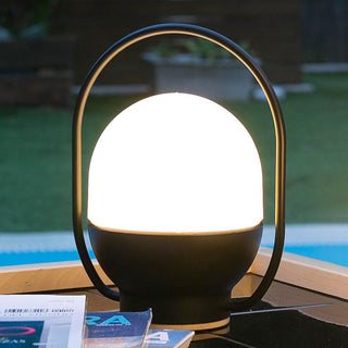 Orb Modern Glass Table Lamp-Neutral Decor