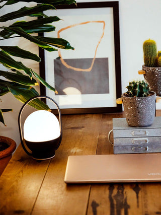 Orb Modern Glass Table Lamp-Neutral Decor