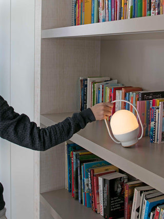 Orb Modern Glass Table Lamp-Neutral Decor