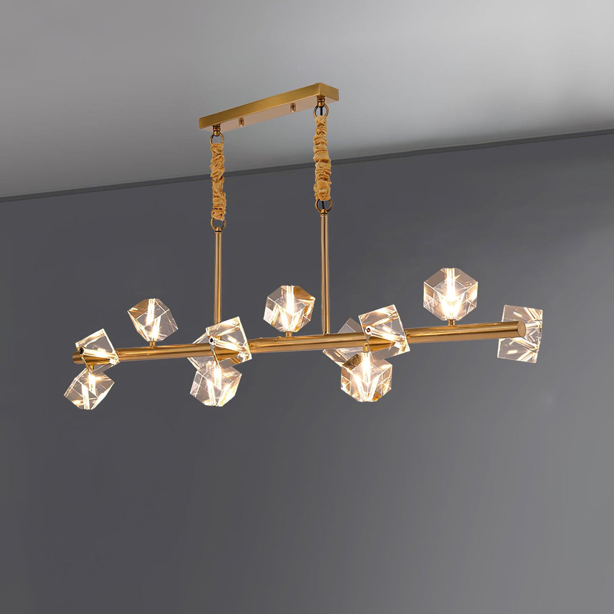 Eurthiel Lustre Pendentif Cristal Luxe