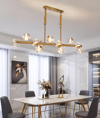 Eurthiel Lustre Pendentif Cristal Luxe