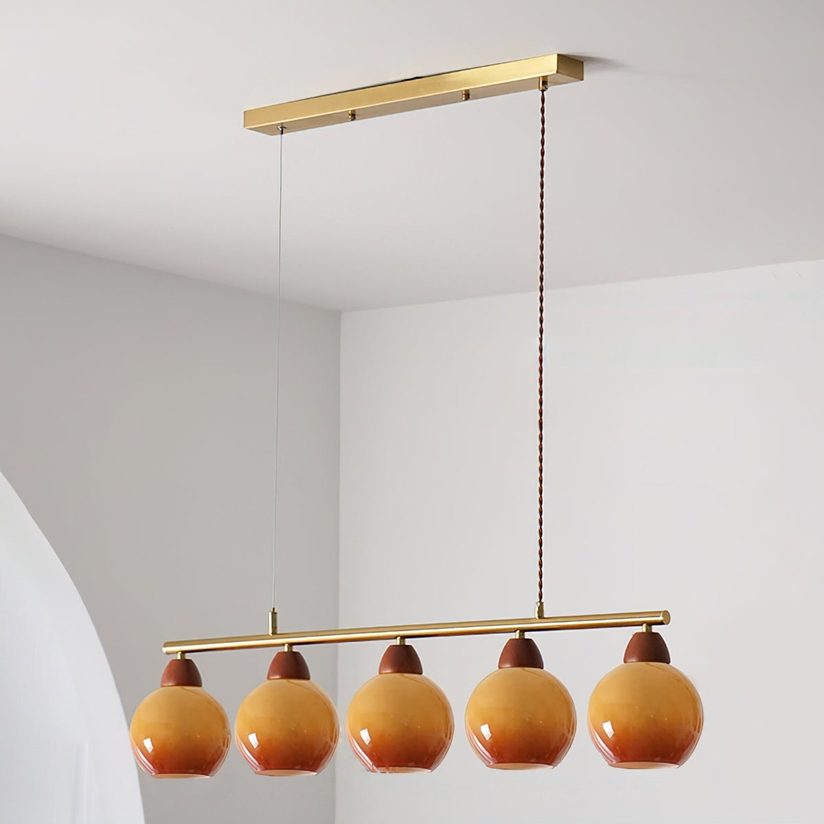 Amara Hand-blown Glass Chandelier-Neutral Decor