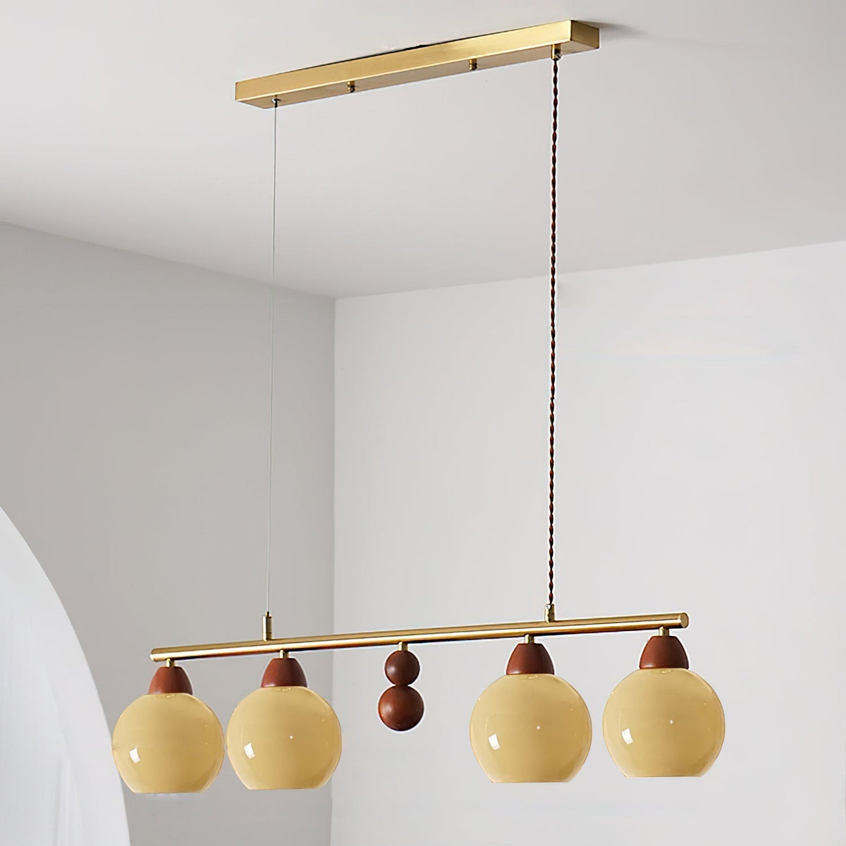 Amara Hand-blown Glass Chandelier-Neutral Decor