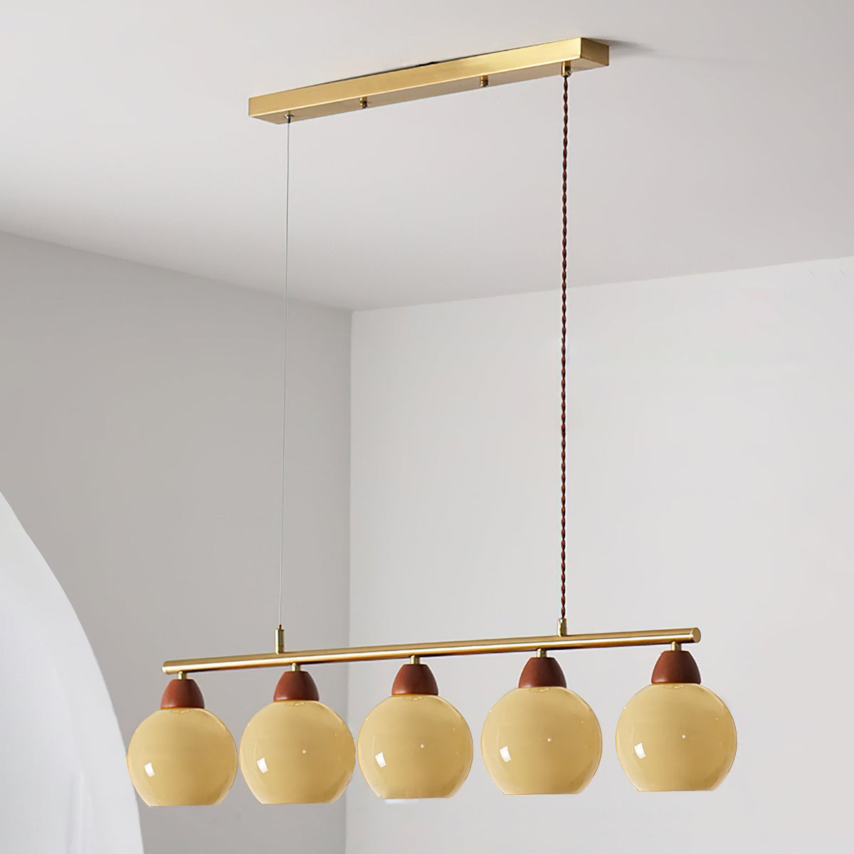 Amara Hand-blown Glass Chandelier-Neutral Decor