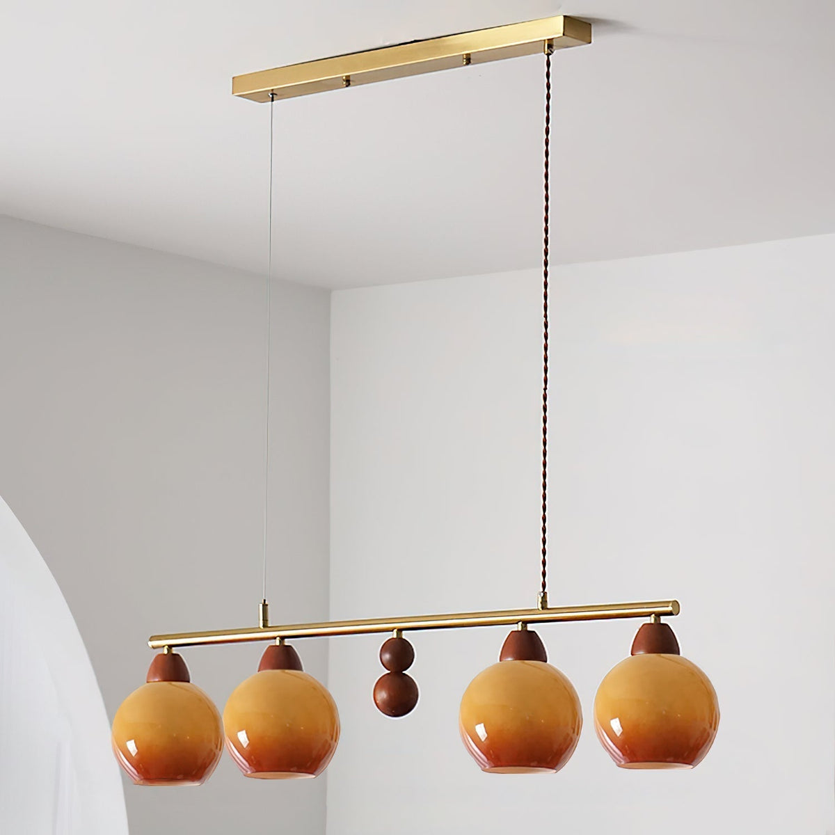 Amara Hand-blown Glass Chandelier-Neutral Decor